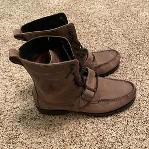 Ralph polo suede grey boots🔥🔥